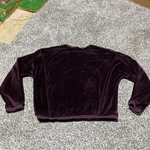 Athleta Girl Feelin' Great 2.0 Girls Sweatshirt L 12 Purple Soft Note - Picture 11 of 11